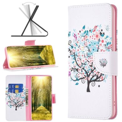 Чехол-книжка Deexe Color Wallet для Samsung Galaxy A05 (A055) - Flower Tree