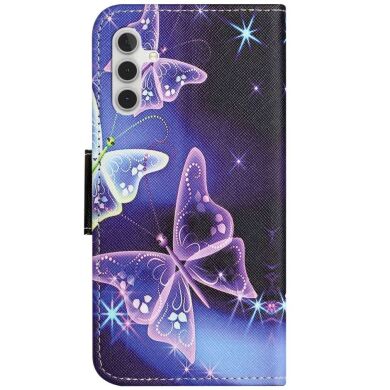 Чохол-книжка Deexe Color Wallet для Samsung Galaxy A14 (А145) - Sparkling Butterflies