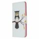 Чехол-книжка Deexe Color Wallet для Samsung Galaxy A20s (A207) - Owl on the Branch