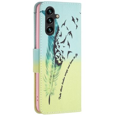 Чохол-книжка Deexe Color Wallet для Samsung Galaxy A56 (A566) - Feather and Birds