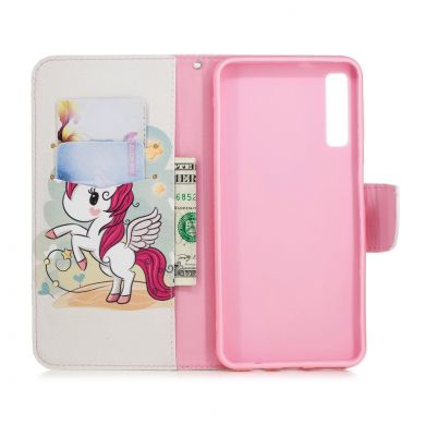 Чехол-книжка Deexe Color Wallet для Samsung Galaxy A7 2018 (A750) - Unicorn