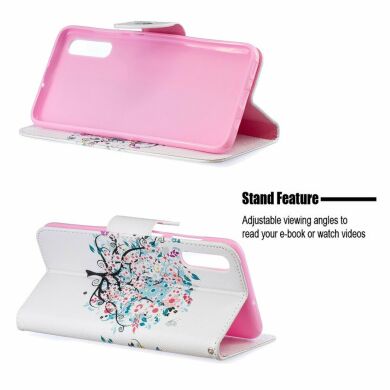 Чохол-книжка Deexe Color Wallet для Samsung Galaxy A70 (A705) - Flowered Tree