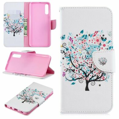 Чохол-книжка Deexe Color Wallet для Samsung Galaxy A70 (A705) - Flowered Tree