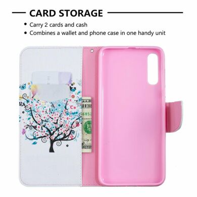 Чохол-книжка Deexe Color Wallet для Samsung Galaxy A70 (A705) - Flowered Tree