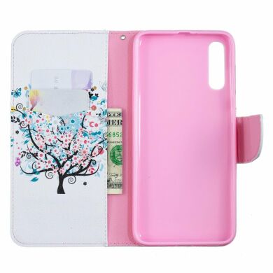 Чохол-книжка Deexe Color Wallet для Samsung Galaxy A70 (A705) - Flowered Tree