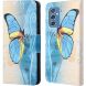 Чохол-книжка Deexe Color Wallet для Samsung Galaxy M52 (M526) - Blue Butterfly