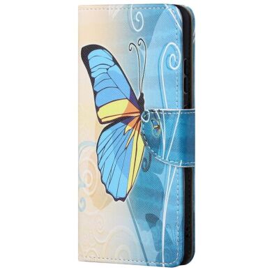 Чехол-книжка Deexe Color Wallet для Samsung Galaxy M52 (M526) - Blue Butterfly