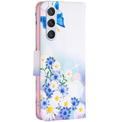 Чехол-книжка Deexe Color Wallet для Samsung Galaxy S24 (S921) / Galaxy S25 (S931) - Butterfly and Flowers