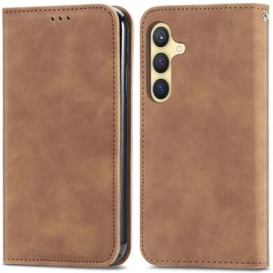 Чохол-книжка Deexe Wallet Case для Samsung Galaxy S25 (S931) - Brown