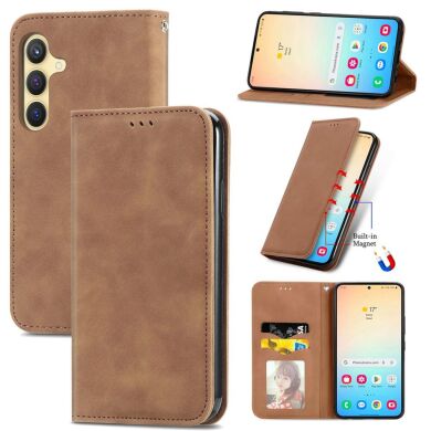 Чохол-книжка Deexe Wallet Case для Samsung Galaxy S25 (S931) - Brown