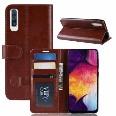 Чохол-книжка Deexe Wallet Style для Samsung Galaxy A50 (A505) / A30s (A307) / A50s (A507) - Brown