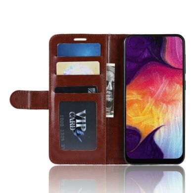 Чохол-книжка Deexe Wallet Style для Samsung Galaxy A50 (A505) / A30s (A307) / A50s (A507) - Brown