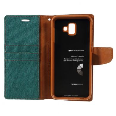 Чехол-книжка MERCURY Canvas Diary для Samsung Galaxy J6+ (J610) - Green