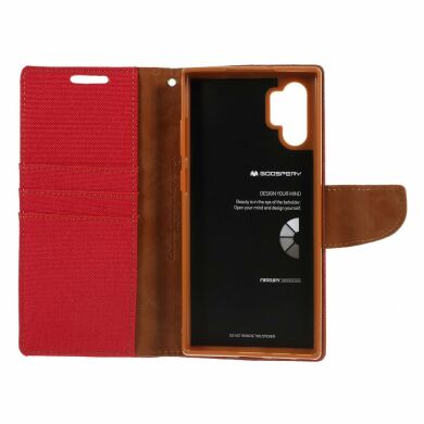 Чохол-книжка MERCURY Canvas Diary для Samsung Galaxy Note 10+ (N975) - Red