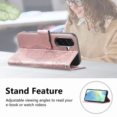 Чехол UniCase Butterfly Pattern для Samsung Galaxy A27 (A276) - Rose Gold