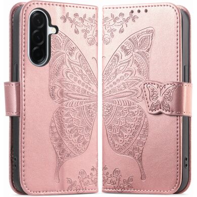 Чехол UniCase Butterfly Pattern для Samsung Galaxy A27 (A276) - Rose Gold