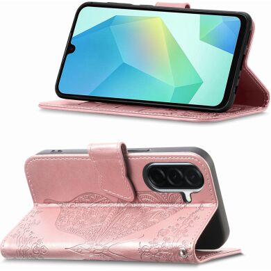 Чехол UniCase Butterfly Pattern для Samsung Galaxy A27 (A276) - Rose Gold