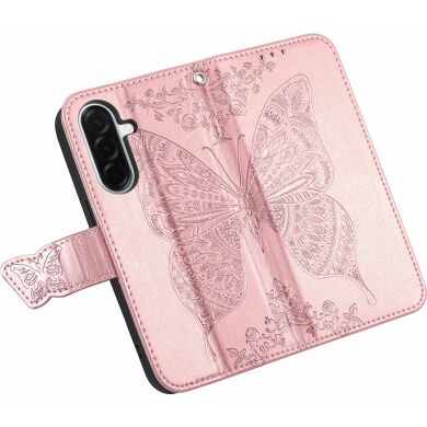 Чехол UniCase Butterfly Pattern для Samsung Galaxy A27 (A276) - Rose Gold