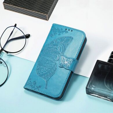 Чехол UniCase Butterfly Pattern для Samsung Galaxy S24 FE (S721) - Blue