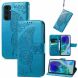 Чехол UniCase Butterfly Pattern для Samsung Galaxy S24 FE (S721) - Blue. Фото 4 из 11