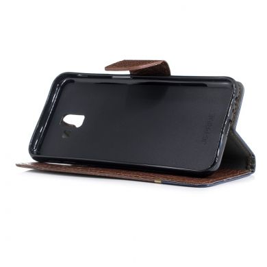 Чехол UniCase Croco Wallet для Samsung Galaxy J6+ (J610) - Coffee