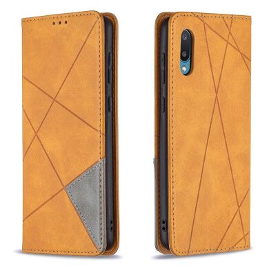 Чохол UniCase Geometric Pattern для Samsung Galaxy A02 (A022) - Brown