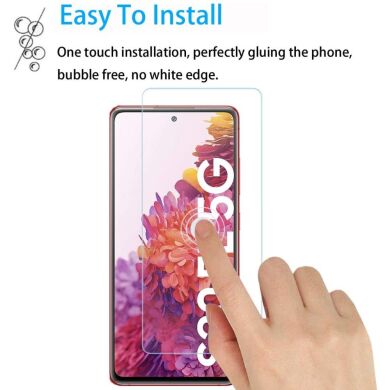 Комплект захисних стекол (на екран и камеру) Deexe 2.5D Arc Edge для Samsung Galaxy S20 FE (G780)