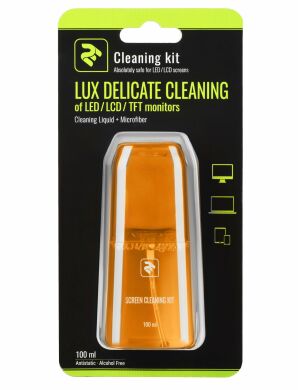 Набір для чистки 2E LUX CLEAN (100ml Liquid for LED/LCD + салфетка) - Yellow