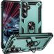 Протиударний чохол з підставкою Deexe Armor Case для Samsung Galaxy S26 FE - Blackish Green