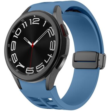 Ремешок Deexe Aurora Strap для Samsung Galaxy Watch 4 / 4 Classic / 5 / 5 Pro / 6 / 6 Classic / 7 / FE - Blue