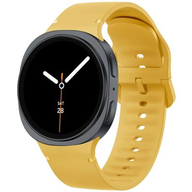 Ремешок Deexe Soft Silicone для Samsung Galaxy Watch 8 (40/44mm) / 8 Classic - Yellow