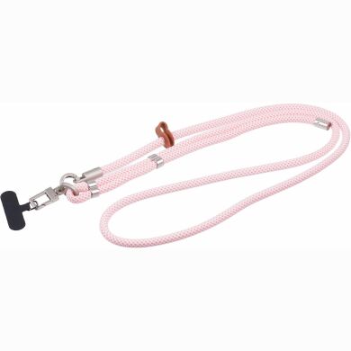 Ремешок для смартфона Deexe Crossbody Strap - Pink / White
