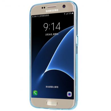 Силиконовая накладка NILLKIN Nature TPU 0.6mm для Samsung Galaxy S7 (G930) - Blue