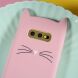 Силиконовый (TPU) чехол Deexe Cat 3D Series для Samsung Galaxy S10e (G970) - Pink. Фото 2 из 6