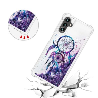 Силиконовый (TPU) чехол Deexe Fashion Glitter для Samsung Galaxy A13 5G (A136) / A04s (A047) - Never Stop Dreaming