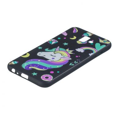 Силіконовий (TPU) чохол Deexe Life Style для Samsung Galaxy J6+ (J610) - Shy Unicorn