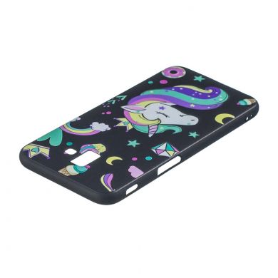 Силіконовий (TPU) чохол Deexe Life Style для Samsung Galaxy J6+ (J610) - Shy Unicorn