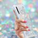 Силиконовый (TPU) чехол Deexe Liquid Glitter для Samsung Galaxy A7 2018 (A750) - Silver. Фото 2 из 7