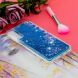 Силіконовий (TPU) чохол Deexe Liquid Glitter для Samsung Galaxy A70 (A705), Blue Butterflies