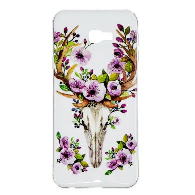 Силіконовий (TPU) чохол Deexe LumiCase для Samsung Galaxy J4+ (J415) - Flowered Elk