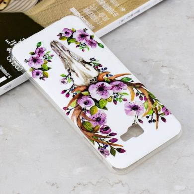 Силіконовий (TPU) чохол Deexe LumiCase для Samsung Galaxy J4+ (J415) - Flowered Elk