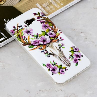 Силіконовий (TPU) чохол Deexe LumiCase для Samsung Galaxy J4+ (J415) - Flowered Elk