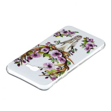 Силиконовый (TPU) чехол Deexe LumiCase для Samsung Galaxy J4+ (J415) - Flowered Elk