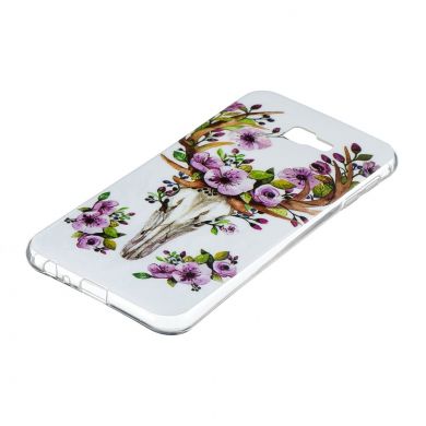 Силіконовий (TPU) чохол Deexe LumiCase для Samsung Galaxy J4+ (J415) - Flowered Elk