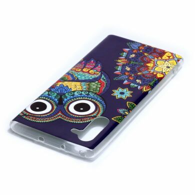 Силиконовый (TPU) чехол Deexe LumiCase для Samsung Galaxy Note 10 (N970) - Owl