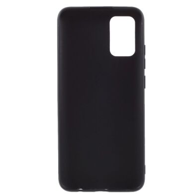 Силиконовый (TPU) чехол Deexe Matte Case для Samsung Galaxy A02s (A025) - Black