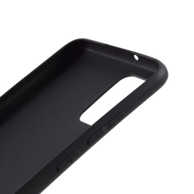 Силиконовый (TPU) чехол Deexe Matte Case для Samsung Galaxy A02s (A025) - Black