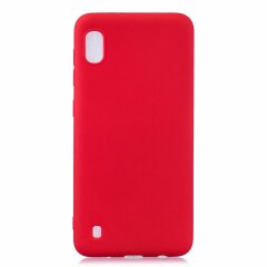 Силіконовий (TPU) чохол Deexe Matte Case для Samsung Galaxy A10 (A105) - Red