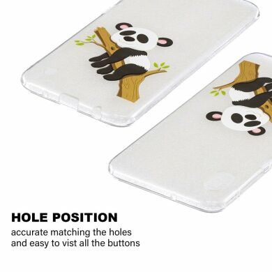 Силіконовий (TPU) чохол Deexe Pretty Glossy для Samsung Galaxy A10 (A105) - Panda Branch