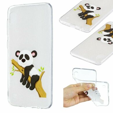 Силіконовий (TPU) чохол Deexe Pretty Glossy для Samsung Galaxy A10 (A105) - Panda Branch
